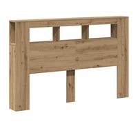 VidaXL Testiera LED Rovere Artigianale 160x18,5x103,5 cm Multistrato, testata con ripiani