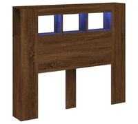 VIDAXL - Testiera Led Rovere Marrone 120x18,5x103,5 Cm Legno Multistrato - SPEDIZIONE GRATUITA