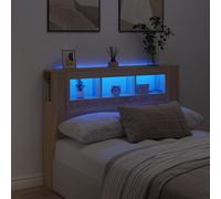 VIDAXL - Testiera Led Rovere Sonoma 140x18,5x103,5 Cm Legno Multistrato - SPEDIZIONE GRATUITA