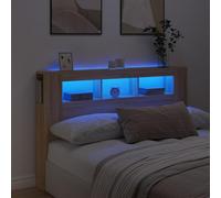 VIDAXL - Testiera Led Rovere Sonoma 160x18,5x103,5 Cm Legno Multistrato - SPEDIZIONE GRATUITA
