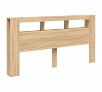 VIDAXL - Testiera Led Rovere Sonoma 200x18,5x103,5 Cm Legno Multistrato - SPEDIZIONE GRATUITA