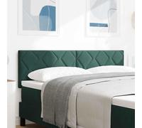 vidaXL Testiera LED Verde Scuro 144 cm Pelle Sintetica