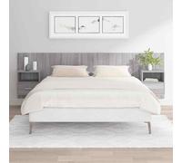 vidaXL Testiera Letto con Comodini in Legno Multistrato Grigio Sonoma