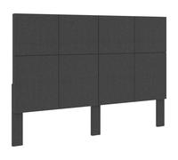 vidaXL Testiera Letto Grigio Scuro in Tessuto 160x200 cm