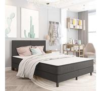 vidaXL Testiera Letto Grigio Scuro in Tessuto 160x200 cm