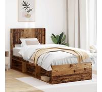 vidaXL Testiera Letto Legno antico PB, Letto, design moderno, testata in legno ingegnerizzato, stile a listelli, decoro elegante per spazi contemporanei