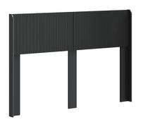 vidaXL Testiera in legno nero, con testiera rettangolare, elegante, design moderno, doghe verticali, decorazione minimalistica, mobile pratico, montaggio fai da te