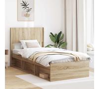 vidaXL Testiera Letto Rovere Sonoma PB, Letto, design moderno, testata in legno ingegnerizzato, stile a listelli, decoro elegante per spazi contemporanei