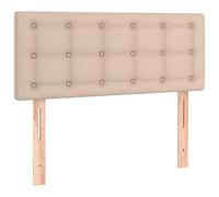 vidaXL Testiera Letto Singolo Imbottita Cappuccino Marrone 100 x 5 x 7888 cm Ecopelle