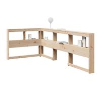 vidaXL Testiera Libreria a L 100 cm in Legno Massello di Pino