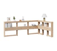 vidaXL Testiera Libreria a L 120 cm in Legno Massello di Pino