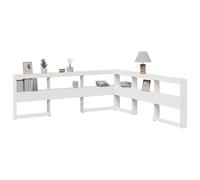 vidaXL Testiera Libreria a L 180 cm in Legno Massello di Pino