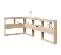 vidaXL Testiera Libreria a L 80 cm in Legno Massello di Pino