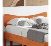 vidaXL Testiera Marrone Cera 120 cm in Legno Massello di Pino