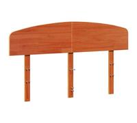 vidaXL Testiera Marrone Cera 140 cm in Legno Massello di Pino