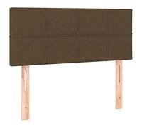 vidaXL Testiera Marrone Scuro 80x5x78/88 cm in Tessuto