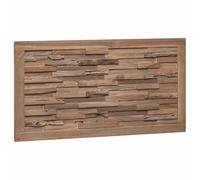vidaXL Testiera Naturale Legno di teak solido, Decorazioni per camera, testata moderna rettangolare rustica, mobile da parete per un interno accogliente