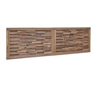 vidaXL Testiera Naturale Legno di teak solido, Decorazioni per camera, testata moderna rettangolare rustica, mobile da parete per un interno accogliente