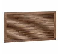 vidaXL Testiera Naturale Legno di teak solido, Testata per letto alla moda, in teak rustico, montaggio a parete, design robusto per decorare la casa