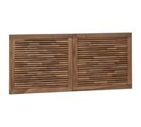 vidaXL Testiera Naturale Legno di teak solido, Testata per letto alla moda, in teak rustico, montaggio a parete, design robusto per decorare la casa