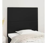 vidaXL Testiere 2 pz Nere 100x5x78/88 cm in Similpelle
