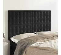 vidaXL Testiera Nera 144x5x118/128 cm Velluto