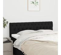 vidaXL Testiere 2 pz Nere72 x 7 x 78/88 cm in Tessuto