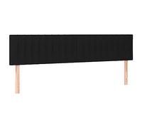 vidaXL Testiera 2 pz Nera 80x5x78/88 cm in Tessuto