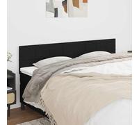 vidaXL Testiera 2 pz Nera in tessuto 80x5x78/88 cm