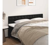 vidaXL Testiera Nera 180x5x78/88 cm in Similpelle