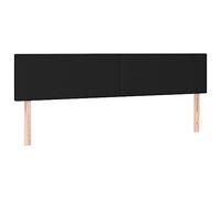 vidaXL Testiera 2 pz Nera 90x5x78/88 cm in Tessuto