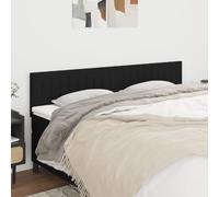 vidaXL Testiera Nera 180x5x78/88 cm in Tessuto