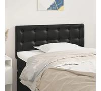 vidaXL Testiera nera 90 x 5 x 78/88 cm ecopelle