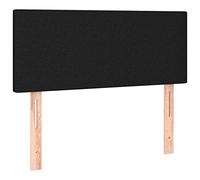 vidaXL Testiera Nera 90x5x78/88 cm in Tessuto