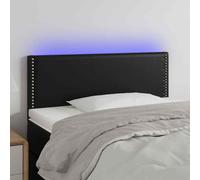 VidaXL Testiera Nera a LED 80x5x78/88 cm in Similpelle