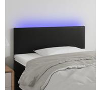 vidaXL Testiera Nero a LED 90x5x78/88 cm in Similpelle