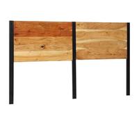 vidaXL Testiera per letto 180 cm, in legno massello di acacia e ferro