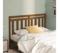 vidaXL Testiera per Letto ambra 126x4x100 cm in Legno Massello di Pino
