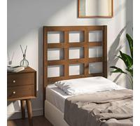vidaXL Testiera per Letto ambra 80,5x4x100cm in Legno Massello di Pino