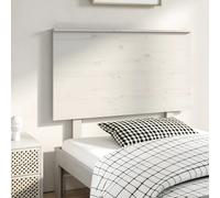vidaXL Testiera per Letto Bianca 104x6x82,5 cm Legno Massello di Pino