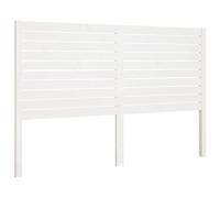 vidaXL Testiera per Letto Bianca 126x4x100cm in Legno Massello di Pino