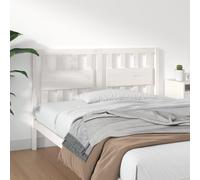 vidaXL Testiera per Letto Bianca 140,5x4x100 cm Legno Massello di Pino