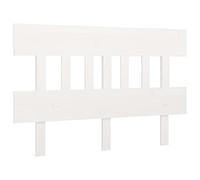 vidaXL Testiera per Letto Bianca 143,5x3x81 cm Legno Massello di Pino