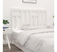 vidaXL Testiera per Letto Bianca 145,5x4x100 cm Legno Massello di Pino
