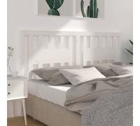 vidaXL Testiera per Letto Bianca 146x4x100cm in Legno Massello di Pino