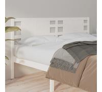 vidaXL Testiera per Letto Bianca 156x4x100cm in Legno Massello di Pino