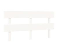 vidaXL Testiera per Letto Bianca 164x3x81 cm in Legno Massello di Pino