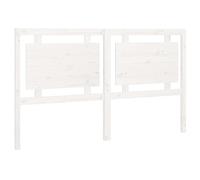 vidaXL Testiera per Letto Bianca 165,5x4x100 cm Legno Massello di Pino