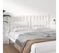 vidaXL Testiera per Letto Bianca 165,5x4x100 cm Legno Massello di Pino
