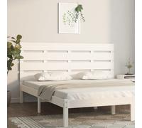 vidaXL Testiera per Letto Bianca 180x3x80 cm in Legno Massello di Pino